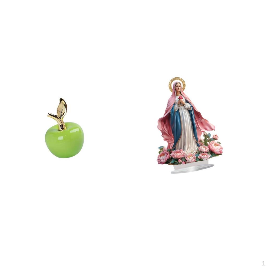 Ceramic Figurine Fruit Sculpture And Acrylic Ornament Freestanding Decorative Table Decor for Home