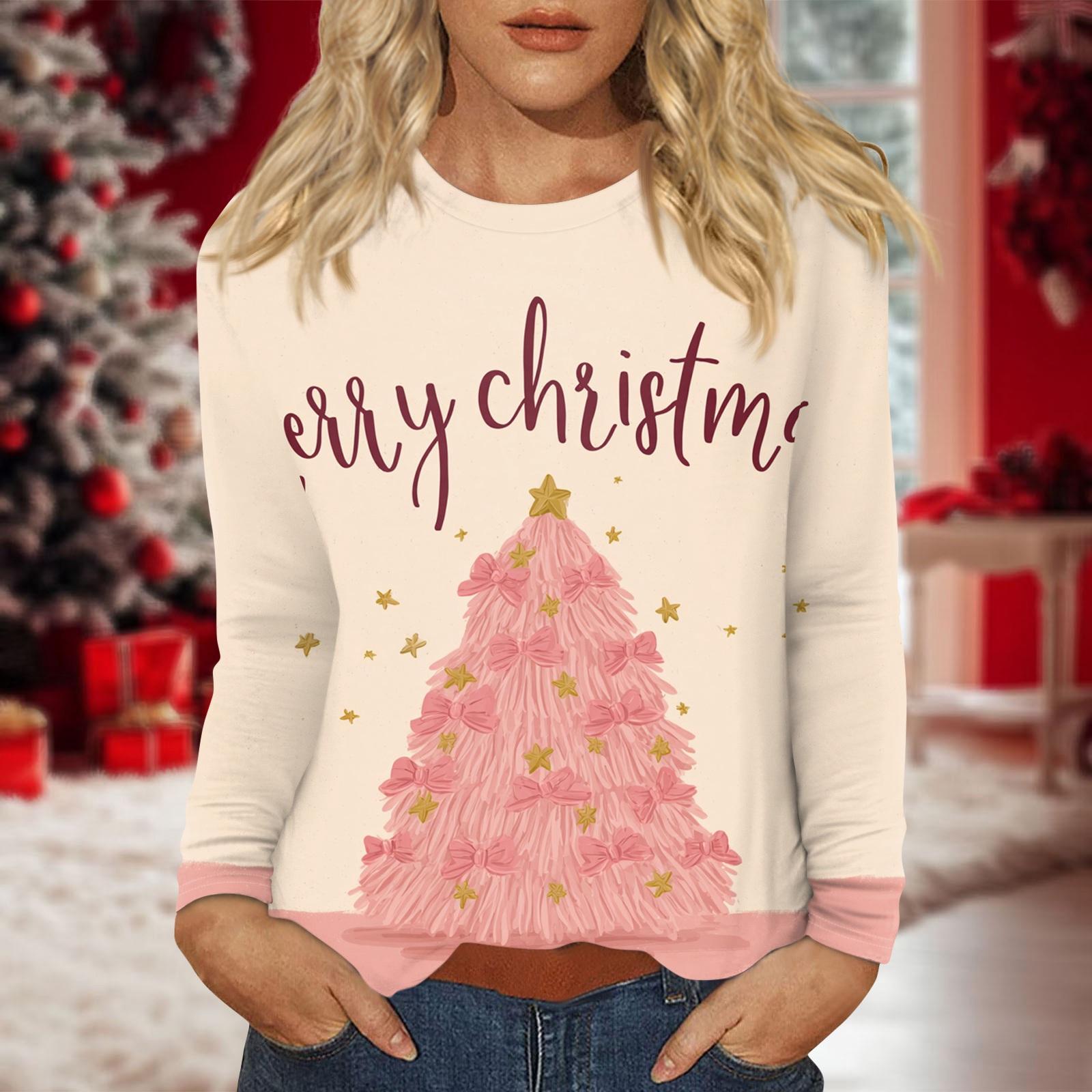 

Женский повседневный топ с длинным рукавом и принтом, с круглым вырезом L бежевый