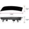 NJSBYL Amber LED GR86 Side Marker Lights Assembly for 2022 2023 Toyota GR86 Subaru BRZ Left Driver Right Passenger Side Bumper Marker Light Turn