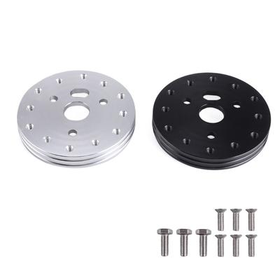 0.5in/1in Universal Aluminum Steering Wheel Hub Adapter for 6 Hole To 3 Hole Easy Installation In Multiple Vehicles
