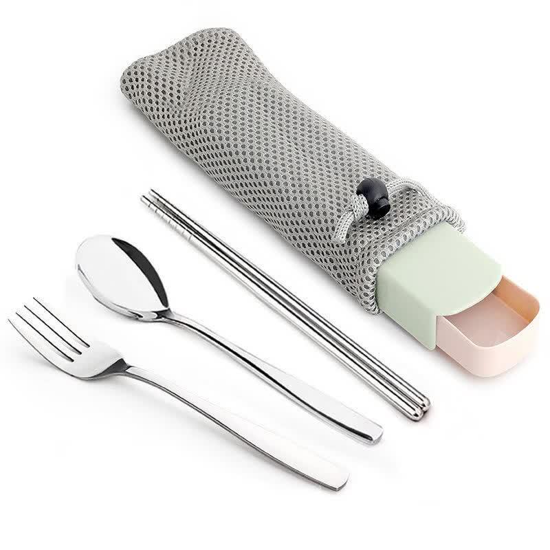 Qiwei Portable Stainless Steel Tableware Set