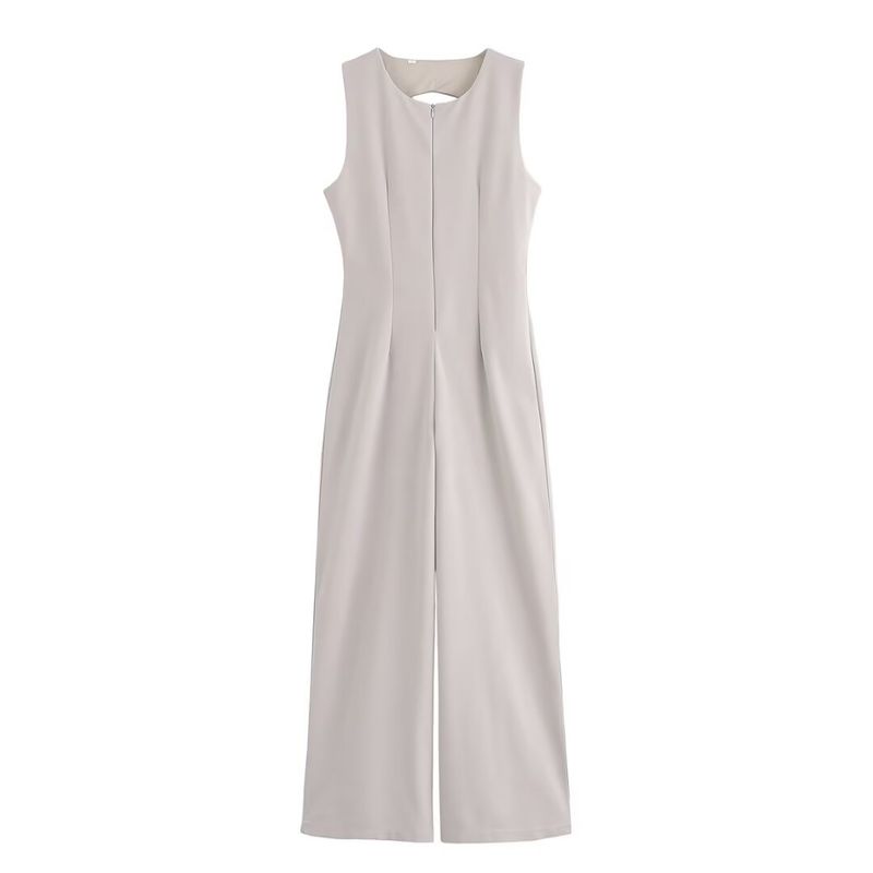 

Kaslead Новая женская одежда Западный стиль Мода Простой темперамент Без рукавов Длинный комбинезон 3641007 Image color L