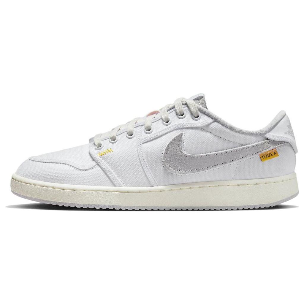 Union LA x Air Jordan 1 KO Low White Neutral Grey Unisex Sneakers Sail University-Gold DO8912-101