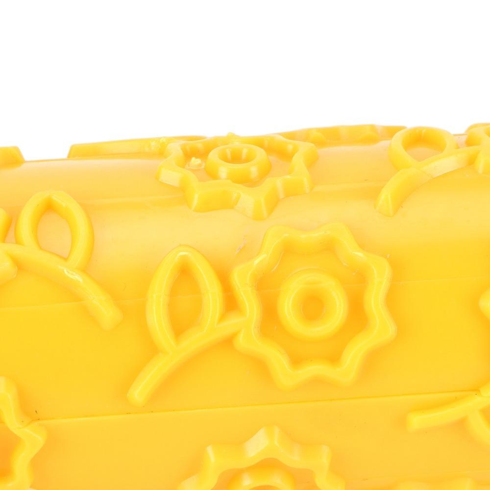 Star Heart Chrysanthemum Embossing Rolling Pin PP Plastic Dough Roller Cake Rolling Pin Clay Craft Sunflower