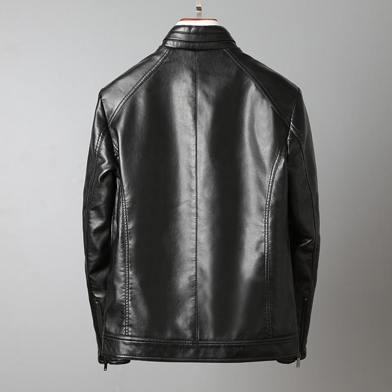 New spring and autumn men's leather jackets, Korean style handsome jackets, trendy outerwear for teenagers and students