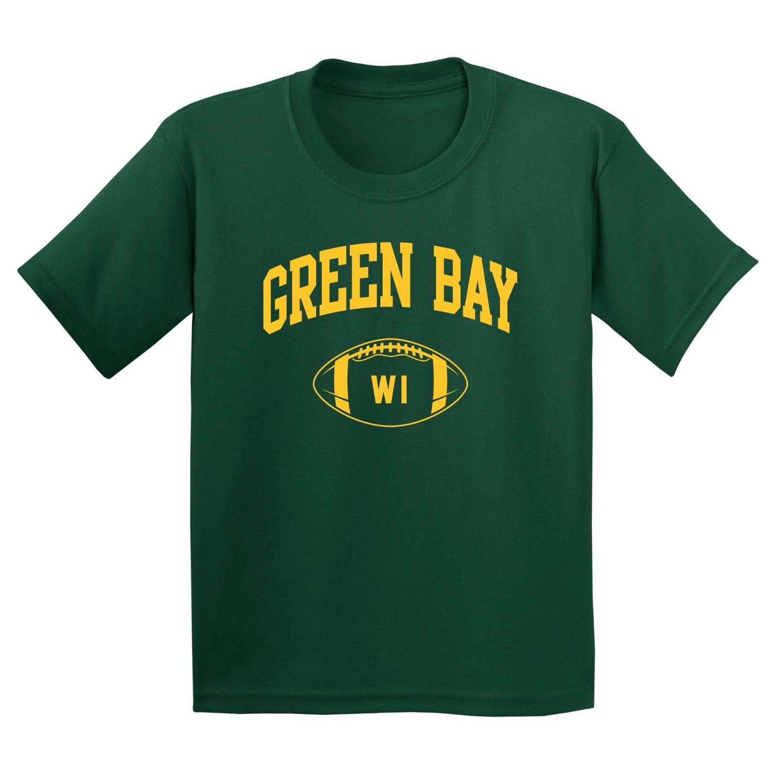 Green Bay Classic Football Arch - Youth T Shirt - Forest M