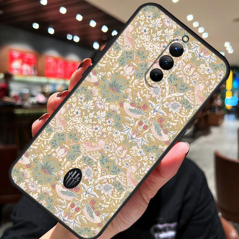 William Morris Strawberry Thief Case For ZTE Nubia Red Magic 10S 10 8 9 8S 9S 11 Pro Plus 10 Air 5G 6R 6 7 6S 7S Pro Cover