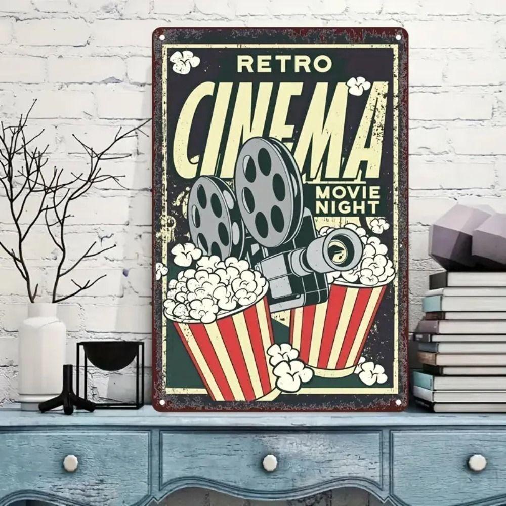 Vintage Metal Sign "Welcome to Wolf Cave" Outdoor Nature Decor 20x30cm