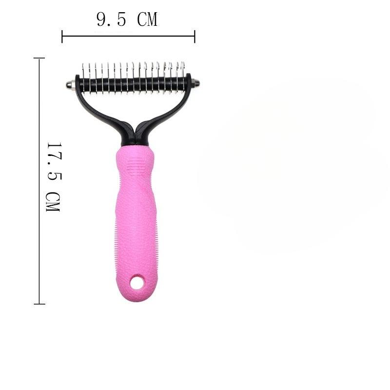 Pet Knot Comb, Pet Comb Two-in-one, De-floating Hair Removal, Pet Special Y-shaped Grooming Comb