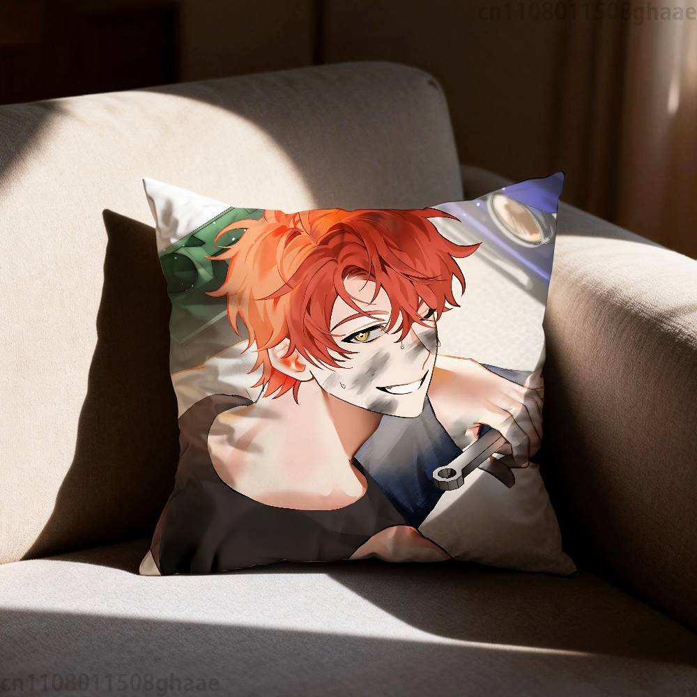 Game Mystic Messenger Pillow Case Sofa Living Room Bedroom Headboard Backrest Cushion Square Cushion Nap Time