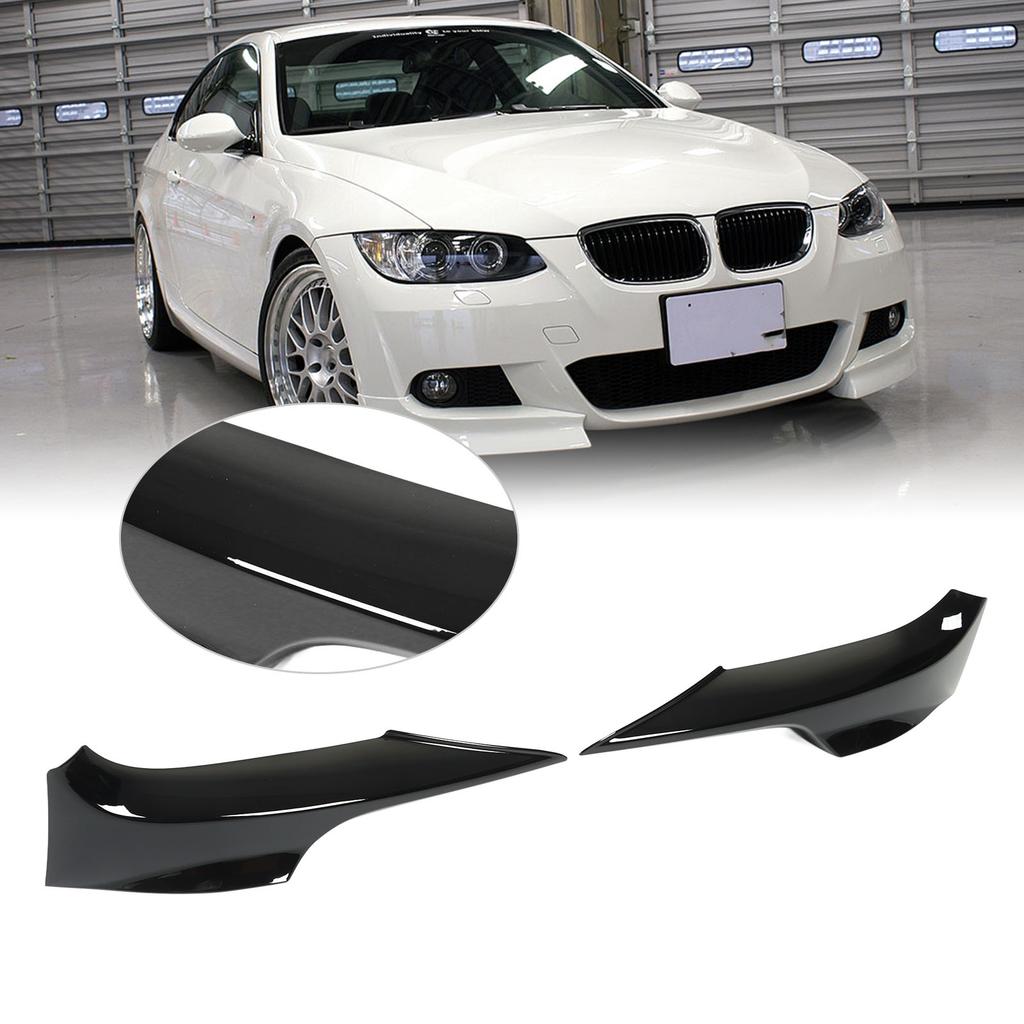 Front Bumper Lips Corner Spoilers Splitters Lower Bumper  or Trim for 3 Series E92 M Sport   2006‑2010