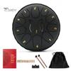 Steel Tongue Drum Set Ethereal Drum with Bag Sticks Music Book Drum Holder Sound Healing Hand Drum for Meditation Yoga Chakra Music Therapy