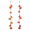 Simulation Persimmon Pendant Home Decoration Harvest Decor Realistic Cute Faux Fruit for Cafe Bedroom Holiday Living Room Office