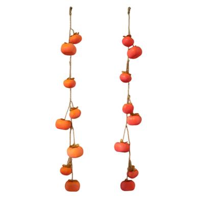Simulation Persimmon Pendant Home Decoration Harvest Decor Realistic Cute Faux Fruit for Cafe Bedroom Holiday Living Room Office