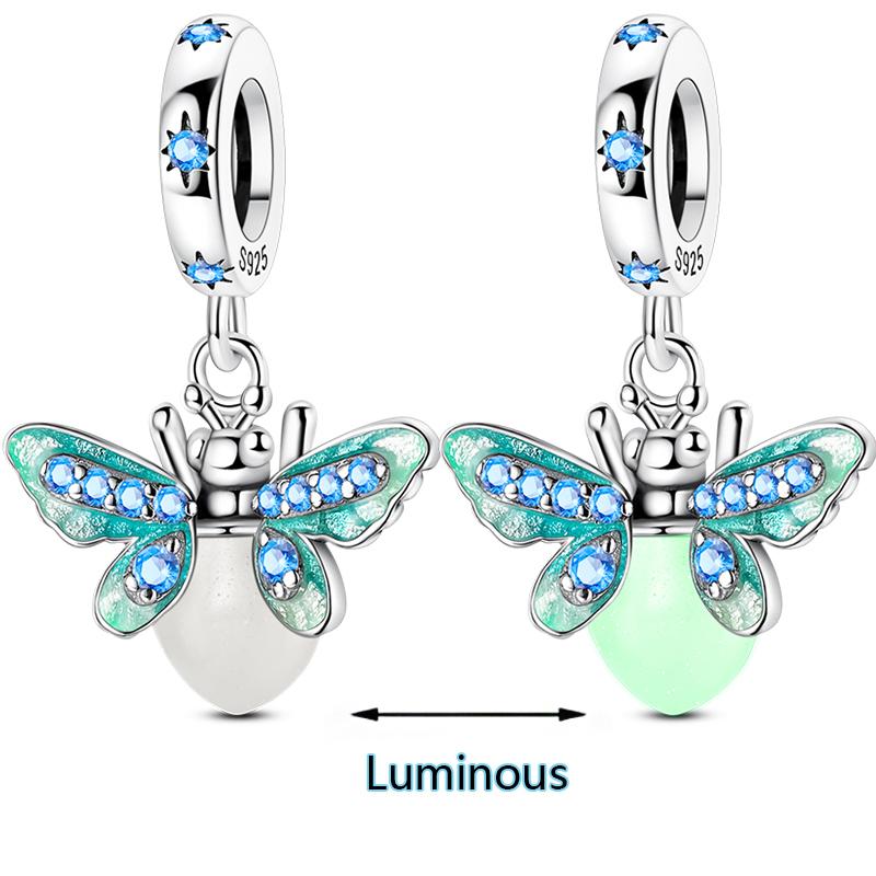 Love Heart Pink Charm Copper Original Butterfly Airplane Travel Charms Beads Fit Bracelets Diy Birthday Jewelry