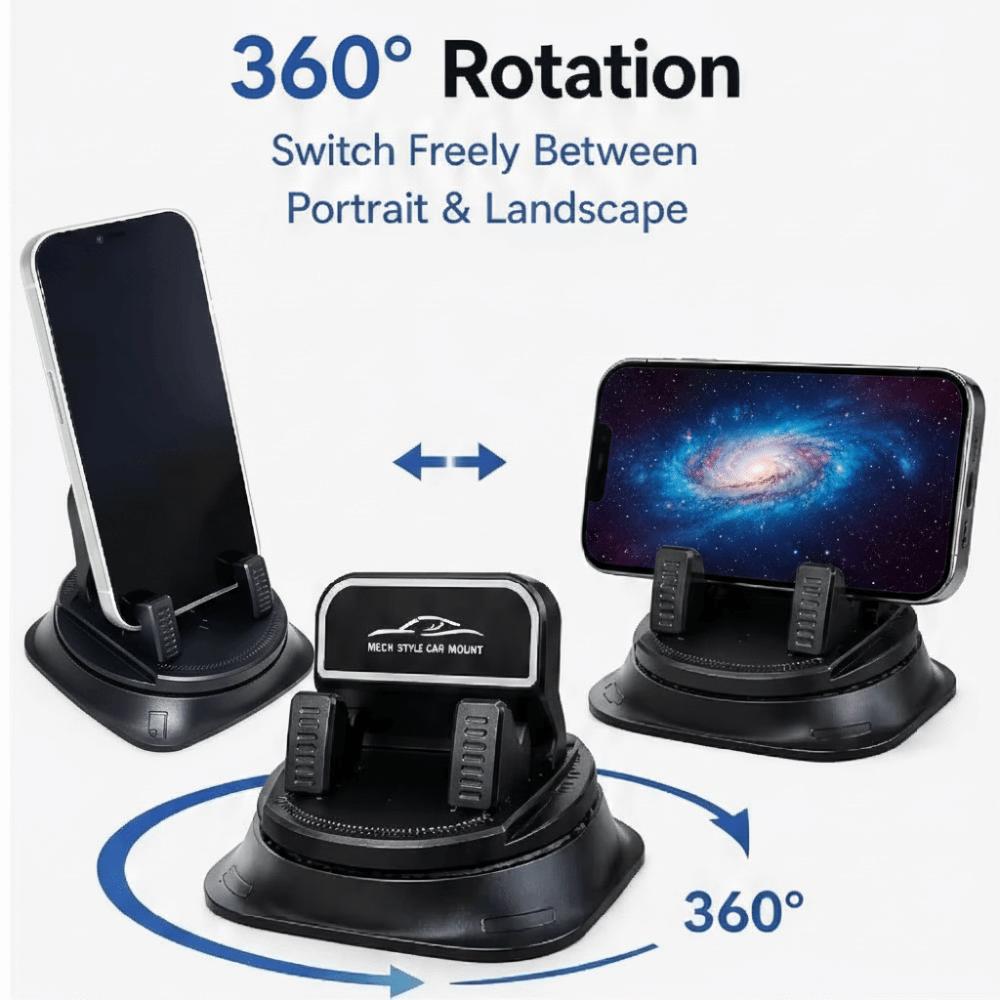 Non-Slip Phone Dashboard Mount PC+ABS Silicone Mobile Phone Holder Car Phone Holder In Car