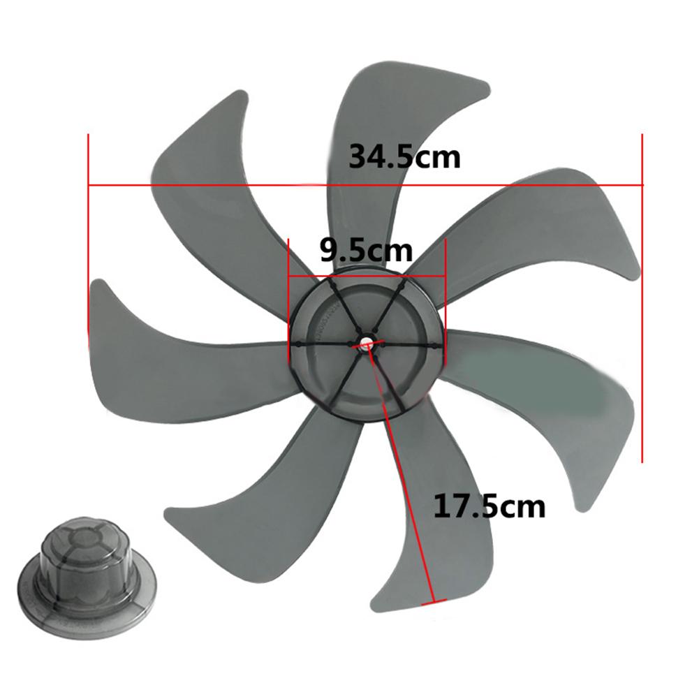 1 pz Ventola da Pavimento da 14 Pollici Ventola da Tavolo Pale 7/9/15 Pale con Copri Dado Pale per Ventola in Plastica per Uso Domestico Parte per Ventola a Pedistallo