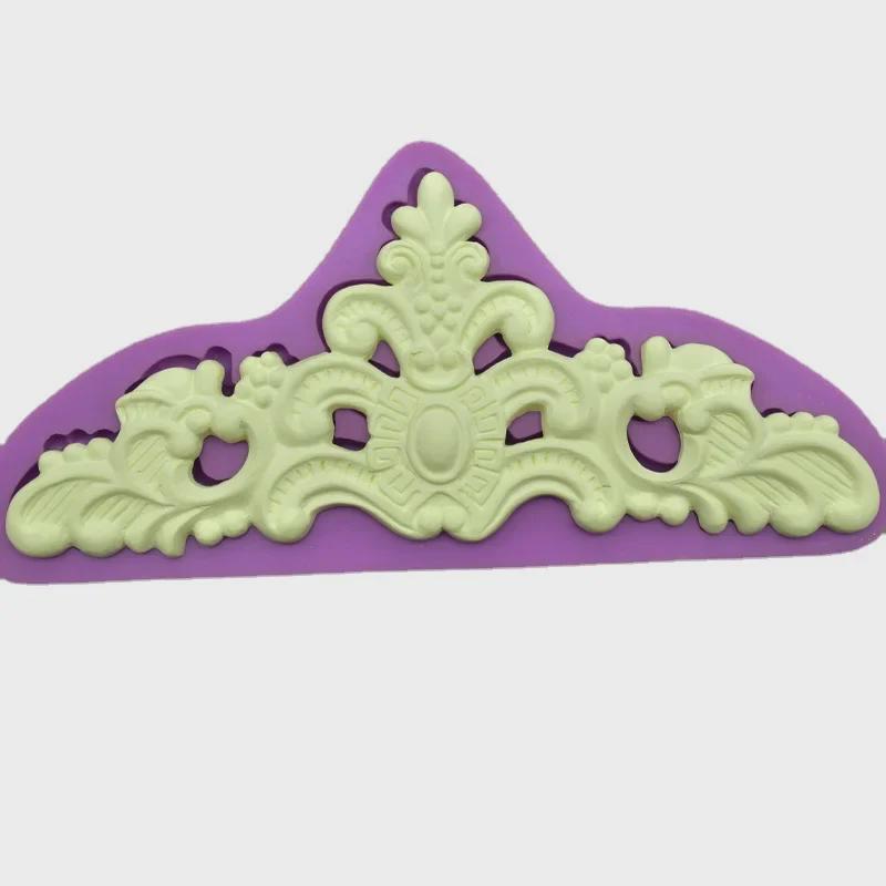 Kuchen-Dekorationsform mit Kronen-Relief im europäischen Stil