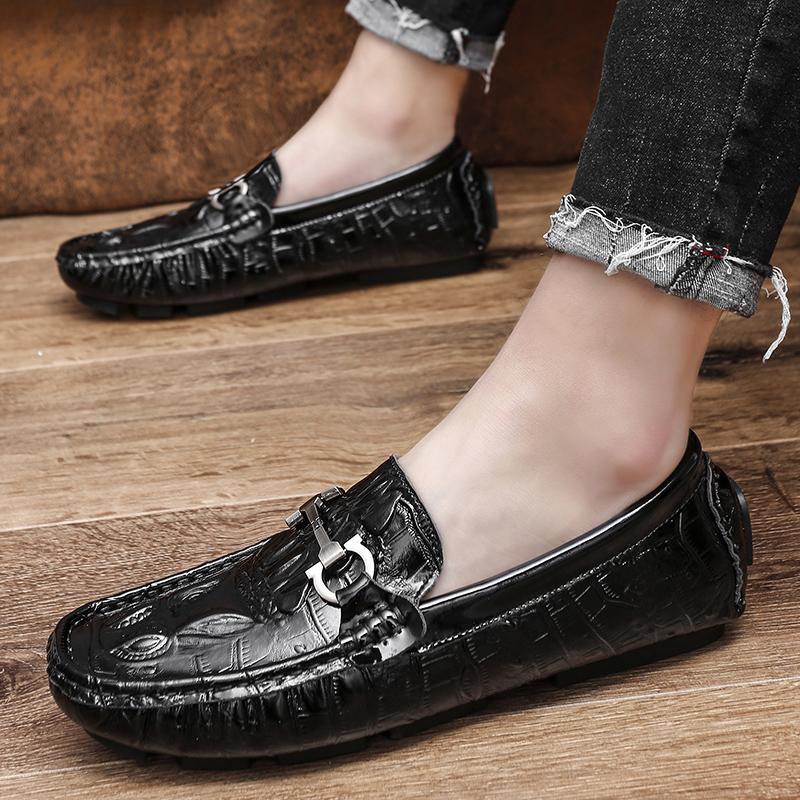 Hotest Salest Man Shoe Brand Men Loafers Leather Men'S Casual Shoes Moccasins Masculino Office Dress Wedding Slip On Boat Shoes