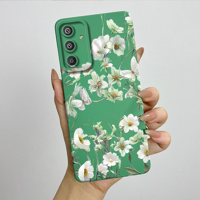 Phone Case for Samsung Galaxy M15 5G F15 5G Fashion Painted Half-wrapped Case Soft Silicon Cases E156 M156 Protection Back Cover