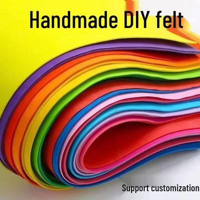 DIY Creative Material Kit: Wall Decoration, Sticker, Blanket, Hair Clip, Felt, and Cross Stitch Supplies.