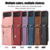 Zipper Wallet Leather Crossbody Case for Samsung Galaxy Z Flip 7 FE 6 5 4 3 Flip5 5G Purse Lanyard Strap Card Slot Holder Cover