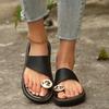 Elegant Metal Toe Flat Sandals for Women Summer 2025 Beach & Casual Wear