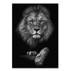 Animal Family Poster Lion Family Print Black and White Canvas Wall Art Modern Painting Picture Decor for Bedroom Wall Art Gift