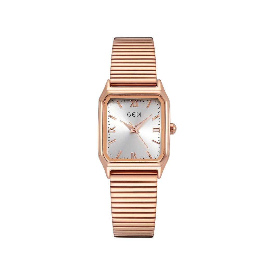 Simple Small Square Plate Alloy Women'S Watch Retro Roman Scale Quartz Watch Women'S Waterproof Watch