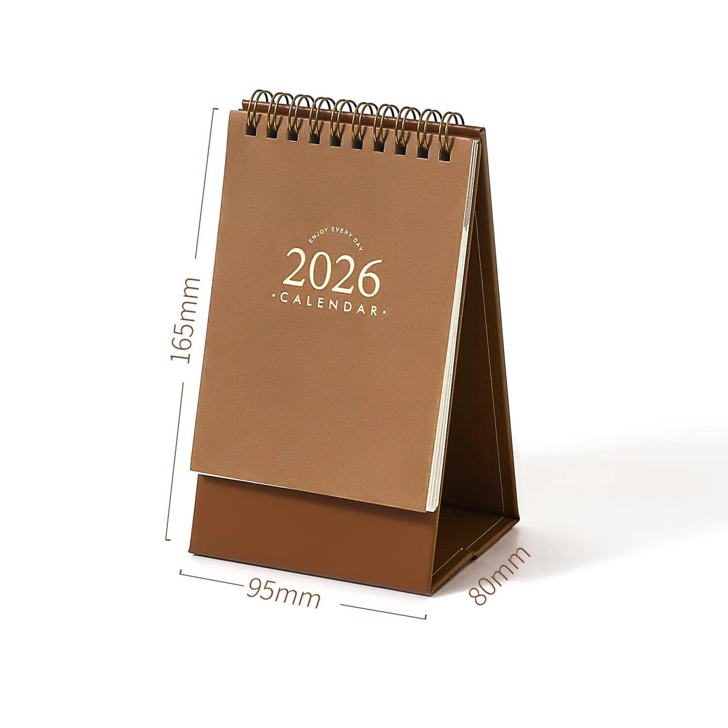 

Portable Calendar Stable Coil Planner Simple Desk Organizer Creative 2026 Calendar For Home Teacher Office хакі