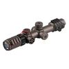 DISCOVERY WG 1.2-6x24 IRAI Illuminated Short Scope (with Picatinny Rail, Level, and Angle Indicator), Black, 20mm Rail, Variable Magnification