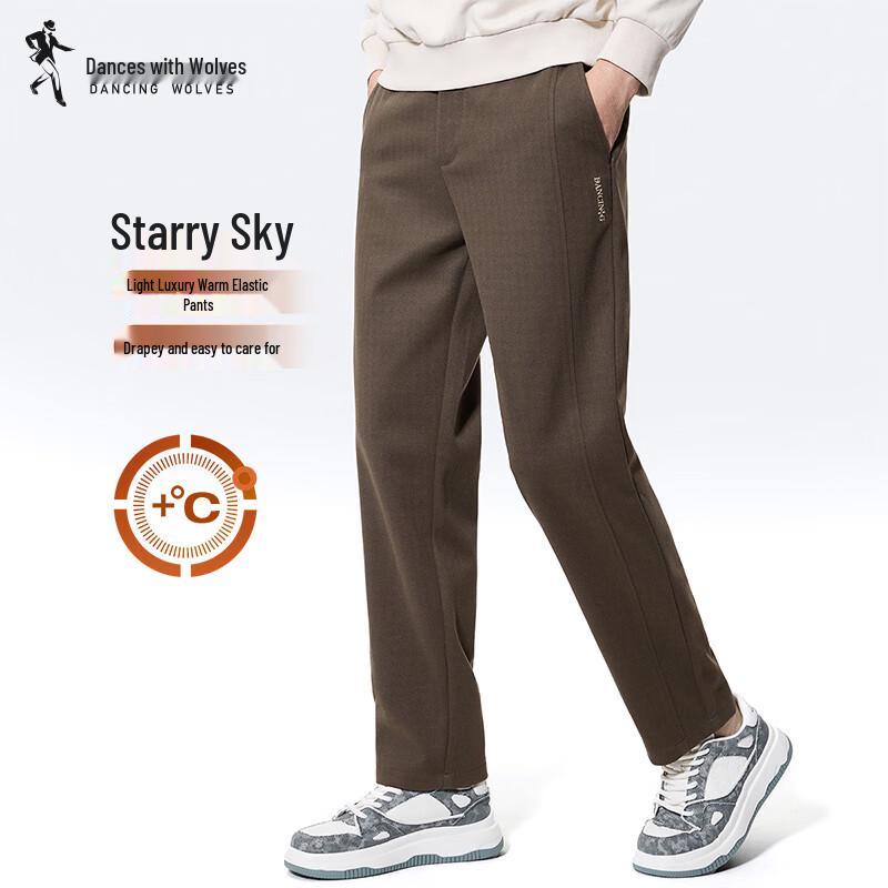 

Мужские флисовые повседневные брюки со звездным принтом и эластичной талией XL