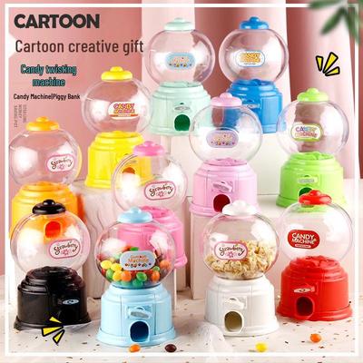 Korean Style Mini Gumball Machine Candy Box Gift for Weddings & Kids - Candy Storage Toy & Piggy Bank