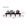 Temu Mini Metal Coffee Wall Key Holder – Stylish Home Hanging Decoration