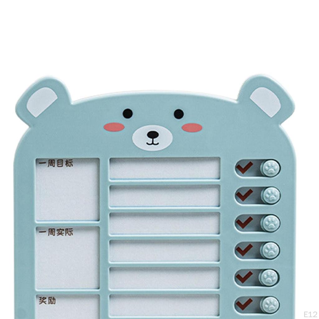 Detachable Chart Daily Schedule with Blank Card Paper Task Planning for RV Office