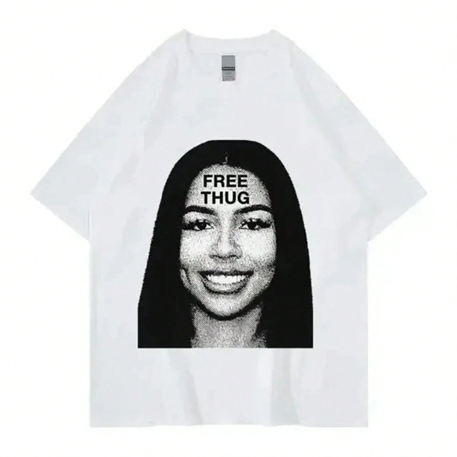 Tee Shirt Femme Young Slime Rapper Printed Y2k Clothes T Shirts For Playeras De Mujeres Haikyuu Graphic Tees 72918 S разноцветный