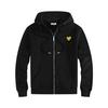 HEYPLAY Peach Heart Japanese Streetwear Unisex Hooded Zip-Up Sweatshirt