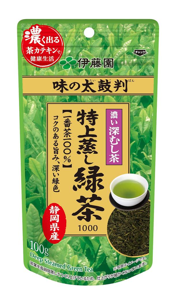 Itoen Taste of the Day Premium Steamed Green Tea (100% First-Pick Tea) 100g (1000 Tea Leaves)