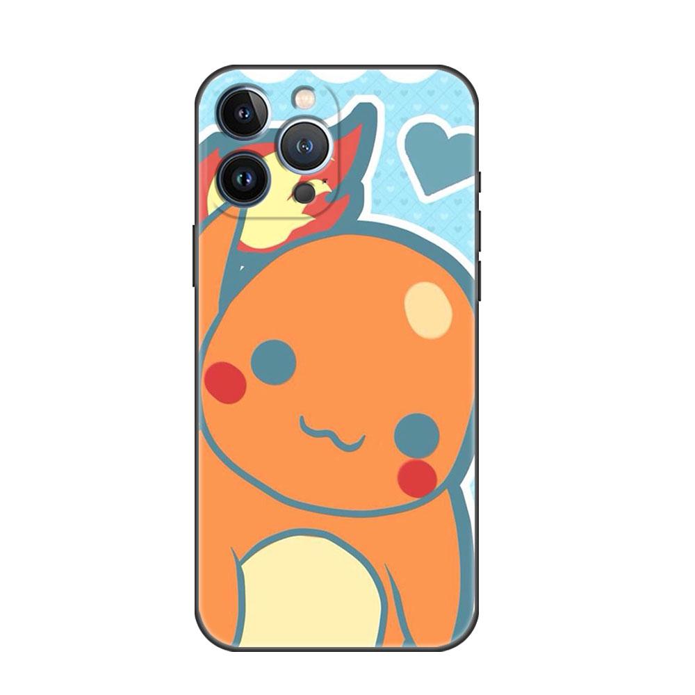 

Чехол Funda для Apple iPhone 14 11 13 7 12 Pro 7 XR XS Max 8 Plus 6 14Pro 13Mini черный мягкий чехол для телефона Pikachu Pokemon милый iPhone 14 Pro Max