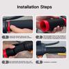 1Pair Silicone Handlebar Grips Cover for Scooter E-Bike Brake Lever Cover Non-Slip Comfortable Grip Motorcycle Grip Accessory