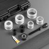 Exhaust Pipe Expander Tool Kit, 41.27mm - 107.95mm Exhaust Pipe Stretcher, Muffler Pipes Spreader with 7 Heavy-Duty Collects & Storage Case,