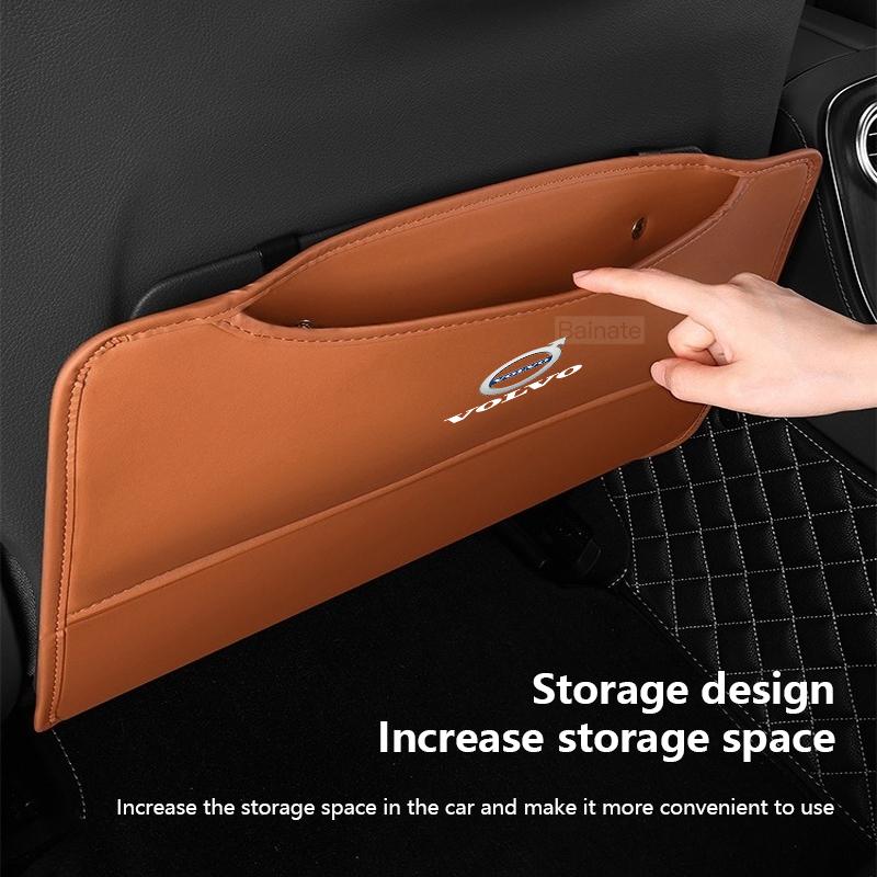 Car Seat Back Protection Anti-Kick Pad Rear Seat Storage Bag For Volvo V60 XC90 S60 XC60 S90 V90 XC40 XC70 Interior Accessories