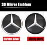 Star Badge Car Front Grill LED Emblem Light  For Mercedes Benz 3D Mirror Logo CLA A B C E S GLA GLK ML GL CLS R