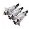 PLS24 WS24 Circular Metal Aviation Socket Plug Wire Female Male Connector M24 Threaded Coupling Panel 6/10/12/19 Pin