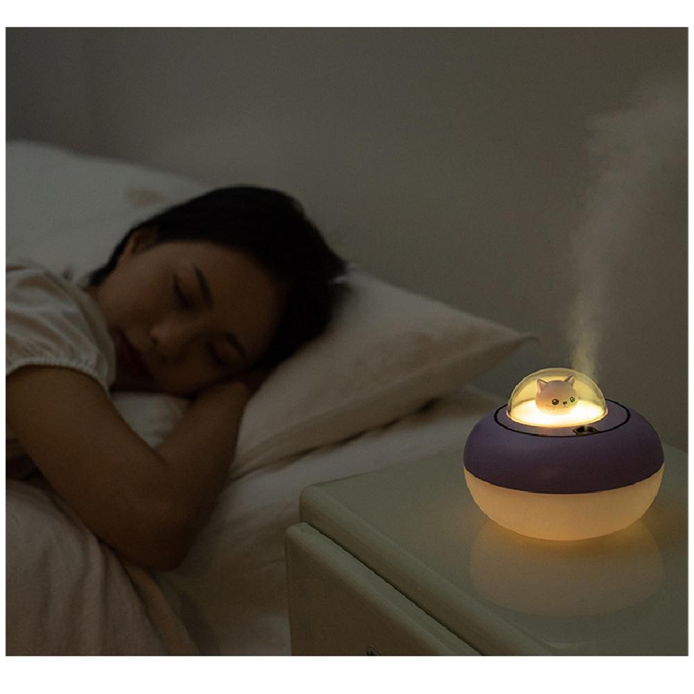 Neuer niedlicher Haustier-Luftbefeuchter USB Heim Desktop Leiser Luftbefeuchter Büro-Luftbefeuchter Weiß