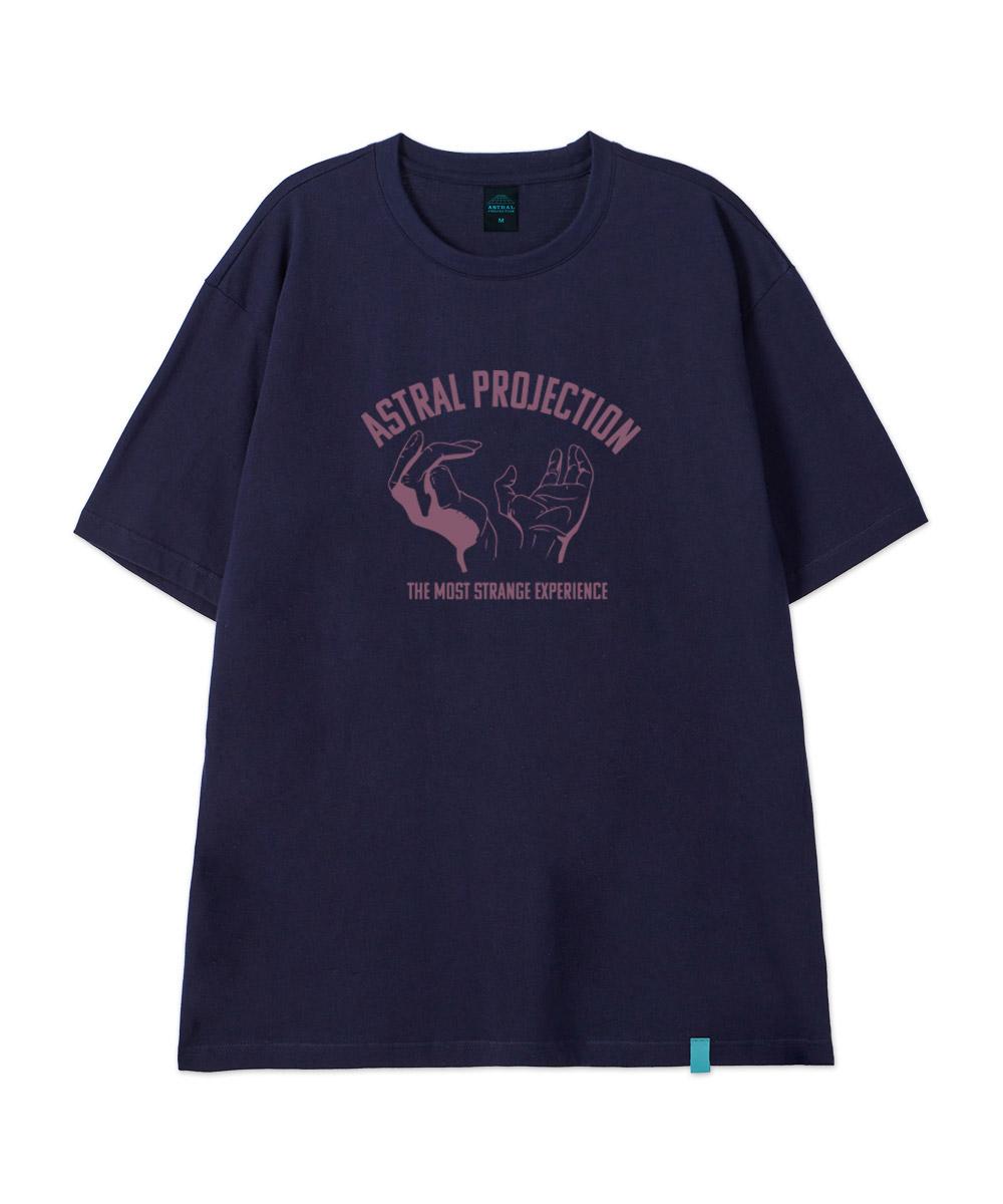 Astral Projection [Astral Hands] Cotton Loose Fit Short Sleeve T-Shirt_Space Navy M