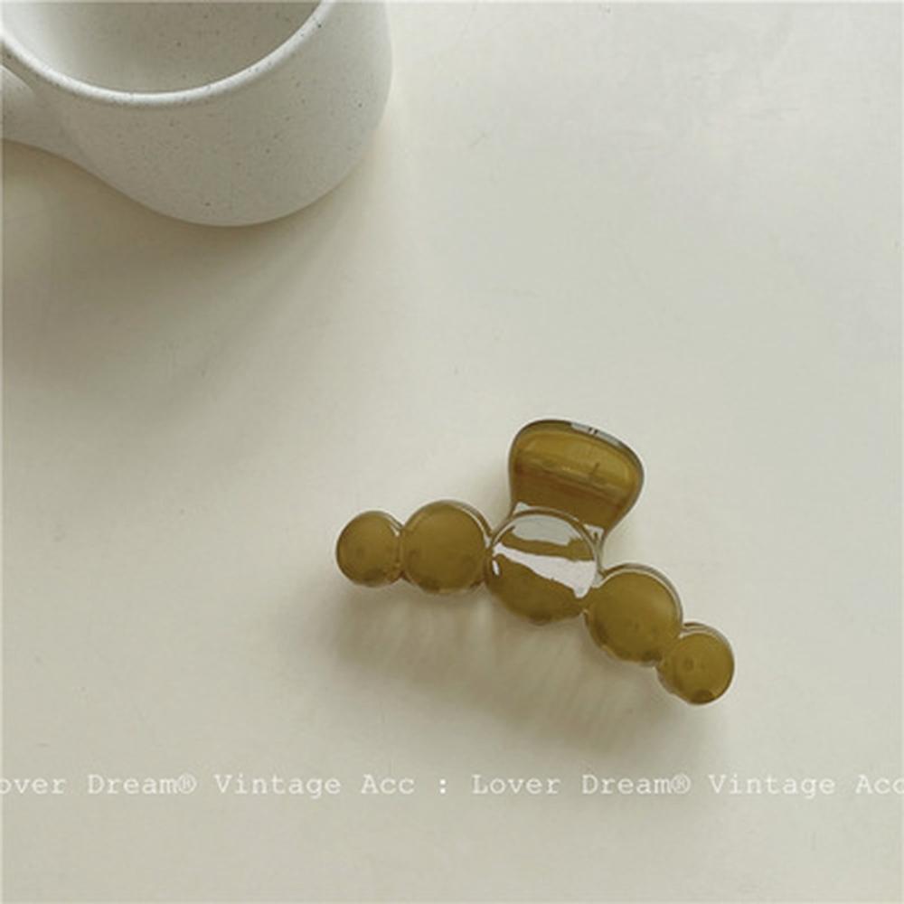 Geometric Pattern Acrylic Acetate Green Irregular Grip Clip for Women's High-end Elegant Hairs Clips Girls Fashionable Headwear