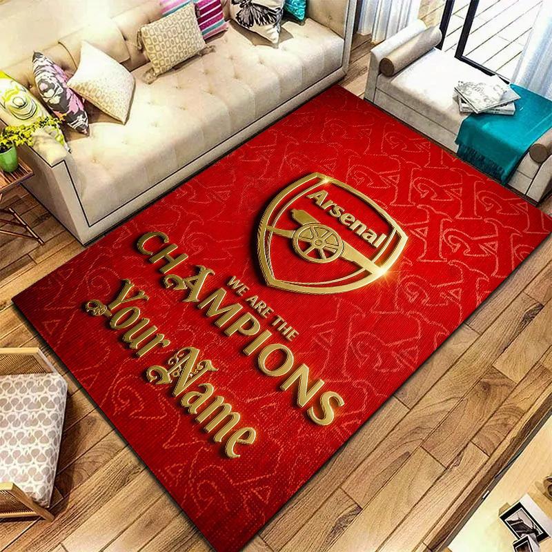 Arsenal F Custom Name Carpet Rug For Living Room Bedroom Home Sofa Decoration Kids Play Nonslip Floor Mat