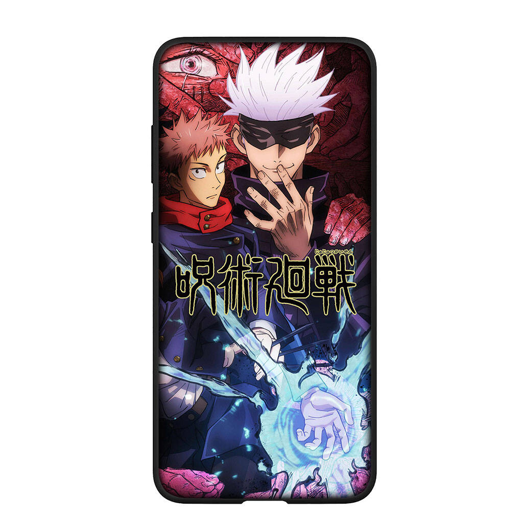 Coque de téléphone pour Samsung Galaxy S25 S23 S22 S24 Ultra FE A05 A06 A15 A16 A36 A37 A35 A54 A55 A56 A57 A25 A26 A53 Jujutsu Kaisen Gojo Satoru Sukuna Housse