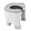 Adult Portable Toilet Home Indoor Bedroom Bedside Use for Elderly Pregnant Women Grey